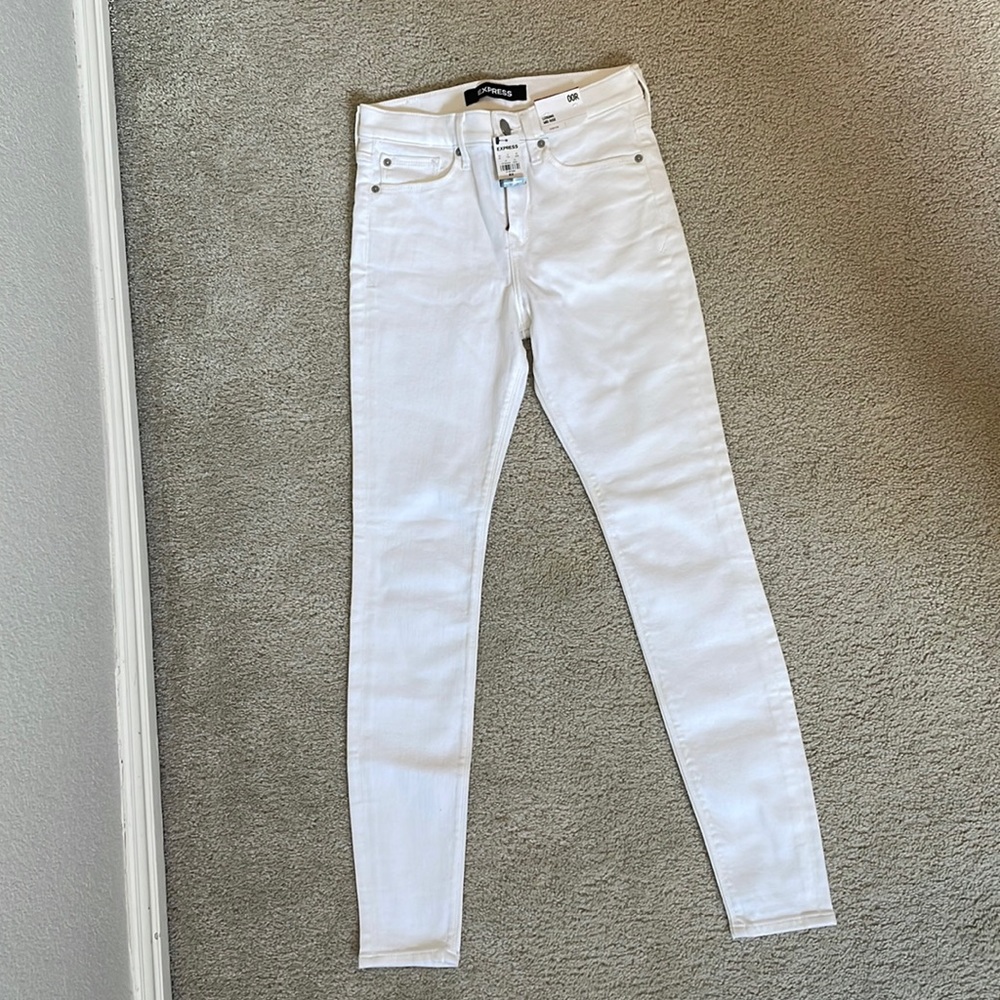 Express White Skinny Jeans